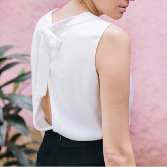 NWT Kate Spade Jumpsuit Colorblock Back Tie in Black White - Picture 3 of 10